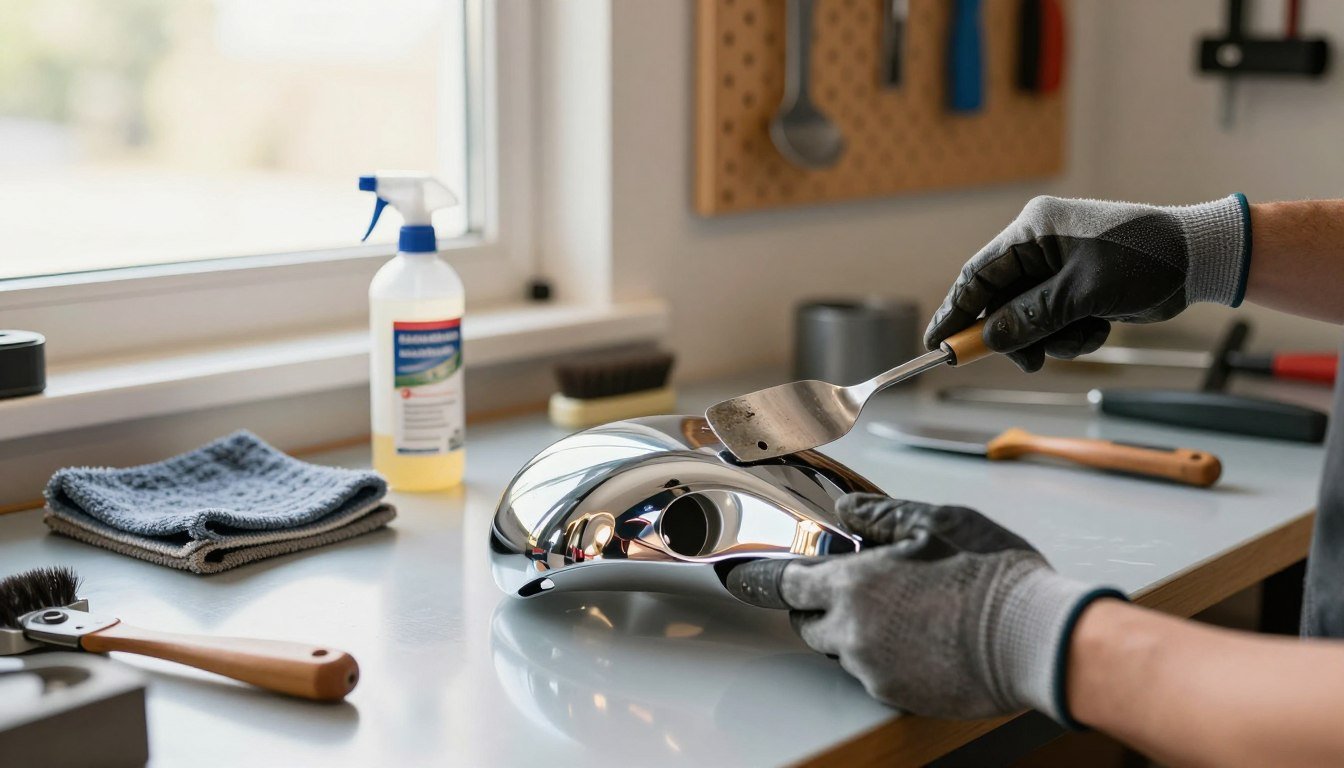 how to clean chrome